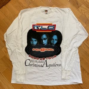 Vintage deadstock TLC concert tour shirt 2000